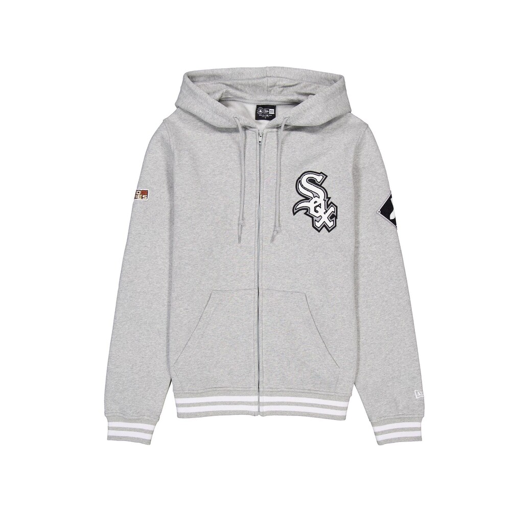 New Era Chicago White Sox Gray Logo Select Full-Zip Hoodie - Size M